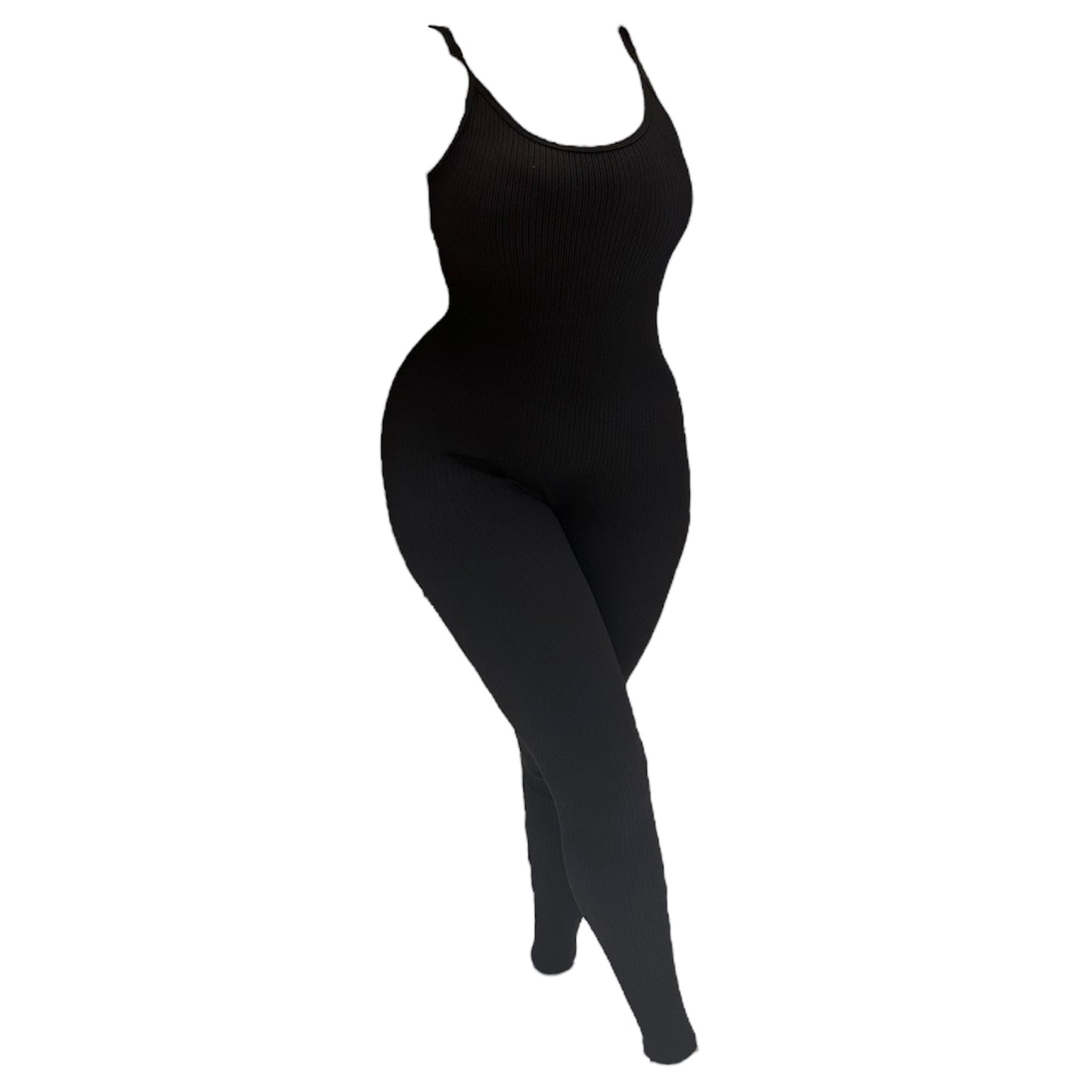 Figure Hugging Black Jumpsuit